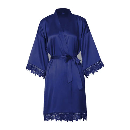 Hermana De La Novia Robes Personalizzato Madre De La Novia Kimono Personalizzato Setoso Abito da sposa da damigella d'onore Vestaglie estive in raso