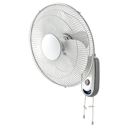 Ventilatore da parete, ventilatore da parete bianco ad alto flusso, ventilatore regolabile a 3 velocità per casa, ufficio e garage