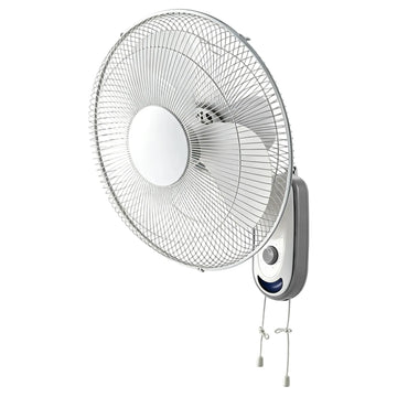 Ventilatore da parete, ventilatore da parete bianco ad alto flusso, ventilatore regolabile a 3 velocità per casa, ufficio e garage