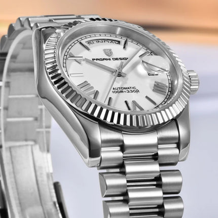 Nuovo orologio da uomo DESIGN PAGANI, orologio automatico di lusso per uomo, orologio meccanico da uomo, vetro zaffiro AR con data, consegna locale UE