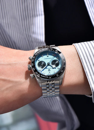 Nuovo Orologio da Uomo PAGANI DESIGN Panda 2026, Marca di Lusso, Orologio al Quarzo, Cronografo Sportivo, Ghiera in Ceramica, Vetro Zaffiro AR, Luminoso, Impermeabile, in Acciaio Inossidabile