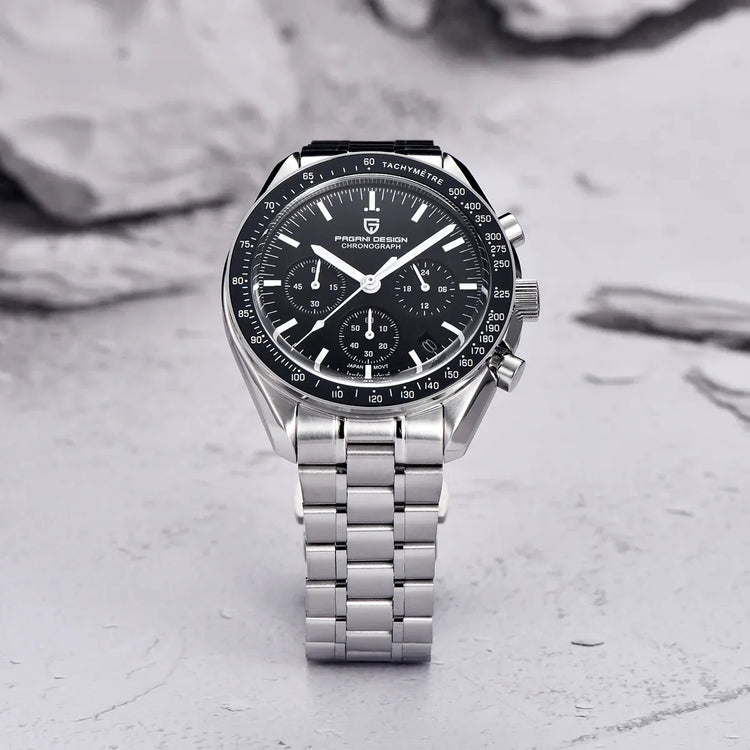 PAGANI DESIGN Moon ST6 Orologio Automatico di Lusso da Uomo, Orologio Business da Uomo, Orologio Meccanico, Luminoso, Vetro Zaffiro, Cinturino in Nylon, Consegna Locale UE 2026