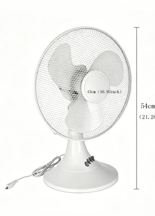Ventilatore da tavolo elettrico con 3 velocità, silenzioso, 30 °   Inclinabile °   Protezione in rete sicura, a basso consumo energetico, per camera da letto, ufficio e stanza