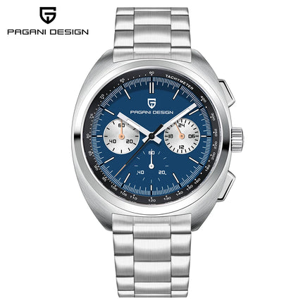 Orologio da Uomo Retrò PAGANI DESIGN 2026 Nuova Collezione, Cronografo al Quarzo, Vetro Zaffiro Giapponese VK63, Spedizione Locale