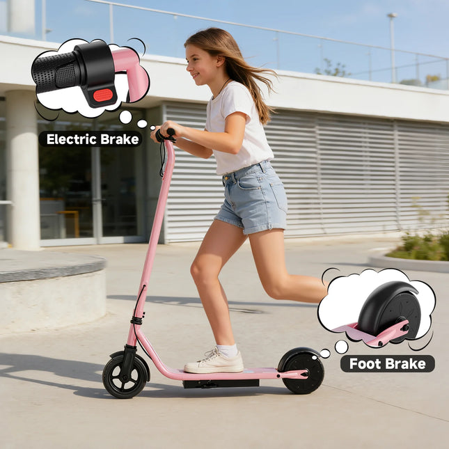 EU Stock 250W Children's Electric Scooter 9 MPH IPX4 Water Resistance 6.5 Inch Solid Tires Weighs Only 7.25 Kg Lightweight And Portable Electric Scooter For Kids