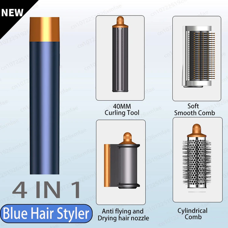 SenCiciMen 6 in 1 Professional Hot Air Styler Negative Ion Multi Hair Styler Set for Auto Curling Hair Styling Tools For Fast Drying, Curling, Volumizing &  Smooth Best Gift for Women