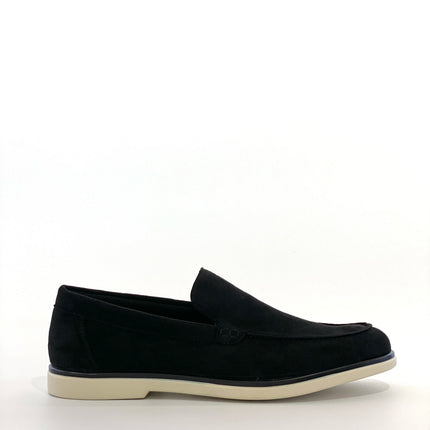 Mocassini classici slip-on in finta pelle scamosciata da uomo, scarpe casual da guida con suola in gomma morbida antiscivolo per l'uso quotidiano