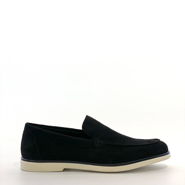 Mocassini classici slip-on in finta pelle scamosciata da uomo, scarpe casual da guida con suola in gomma morbida antiscivolo per l'uso quotidiano