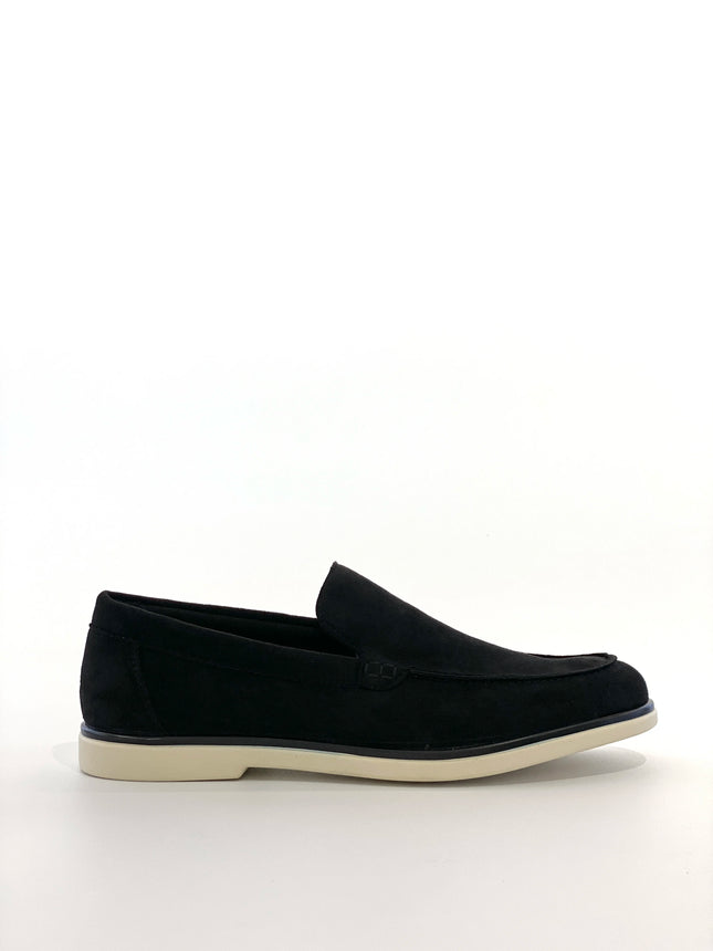 Mocassini classici slip-on in finta pelle scamosciata da uomo, scarpe casual da guida con suola in gomma morbida antiscivolo per l'uso quotidiano