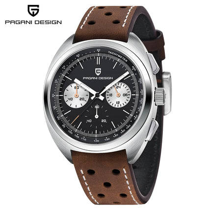 Orologio da Uomo Retrò PAGANI DESIGN 2026 Nuova Collezione, Cronografo al Quarzo, Vetro Zaffiro Giapponese VK63, Spedizione Locale