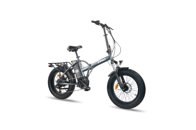 FAT Electric Bicycle Volt Alpha Pro 250W 36V 13Ah Foldable 20" LED Lights Rear Rack ISO - Produced and Shipped from Italy - EU Regulations Compliant