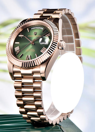 Orologio da uomo PAGANI DESIGN 2026 Nuovo Orologio Automatico con Data e Giorno della Settimana, Orologio Meccanico da Uomo con Vetro Zaffiro AR, Orologio da Polso da Uomo in Acciaio Inossidabile 316L, Movimento ST16, Orologi