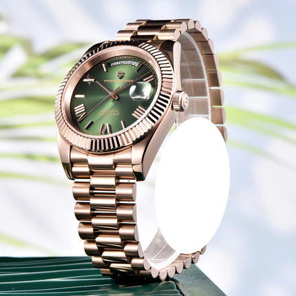 Orologio da uomo PAGANI DESIGN 2026 Nuovo Orologio Automatico con Data e Giorno della Settimana, Orologio Meccanico da Uomo con Vetro Zaffiro AR, Orologio da Polso da Uomo in Acciaio Inossidabile 316L, Movimento ST16, Orologi