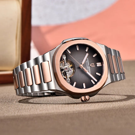Nuovo Orologio Meccanico da Uomo PAGANI DESIGN Tourbillon 2026, Orologio Automatico di Lusso con Quadrante Scheletrato, Impermeabile, Luminoso, Vetro Zaffiro AR, Acciaio Inossidabile, Regalo per Uomo