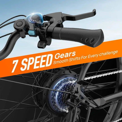 Bicicletta Elettrica URLIFE E26 750W Peak per Adulti, Pneumatici 26×2 Pollici, Batteria Rimovibile 36V 13Ah, Display LCD, Freni a Disco Idraulici a 7 Velocità, E-Bike per Pendolari Urbani