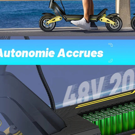 Monopattino Elettrico OOTD S10 10 Pollici con Connessione Bluetooth APP 1400W 48V 20AH 55KM/H Velocità Massima Autonomia 70km Leggero E-scooter con Doppia Sospensione platinumshop