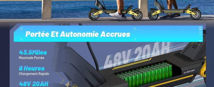 Monopattino Elettrico OOTD S10 10 Pollici con Connessione Bluetooth APP 1400W 48V 20AH 55KM/H Velocità Massima Autonomia 70km Leggero E-scooter con Doppia Sospensione platinumshop