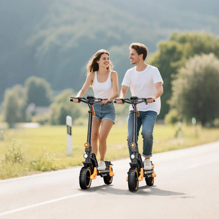 Monopattino Elettrico Potente Ruitoo M4 Max 1000W, Batteria 48V 15.6Ah, Autonomia 55KM, Pneumatici Fuoristrada da 10 Pollici, Velocità 50KM/H, per Adulti