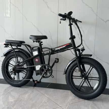 DEEPOWER G23 Bici Elettrica Pieghevole per Adulti, Motore ad Alta Coppia 90N·m, Batteria LG 48V 35Ah, Freni a Disco Meccanici, Pneumatici Fat 20×4.0, E-Bike Fuoristrada a Lunga Autonomia