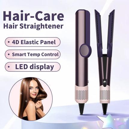 SenCiciMen 2 in 1 Air Straightener & Hair Dryer Negative Ion Flat Iron Salon-Quality Results For Lock in Moisture & Shine Hair Hot Styling Tools For Women Gift