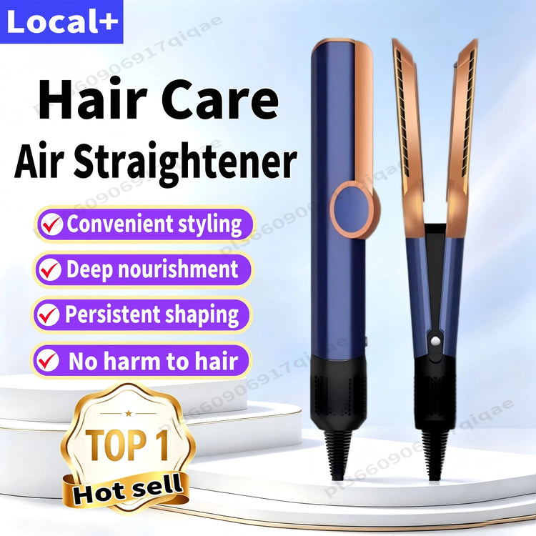 SenCiciMen 2 in 1 Air Straightener & Hair Dryer Negative Ion Flat Iron For Lock in Moisture & Shine Hot Styling Tools Salon-Quality Results For Women Gift