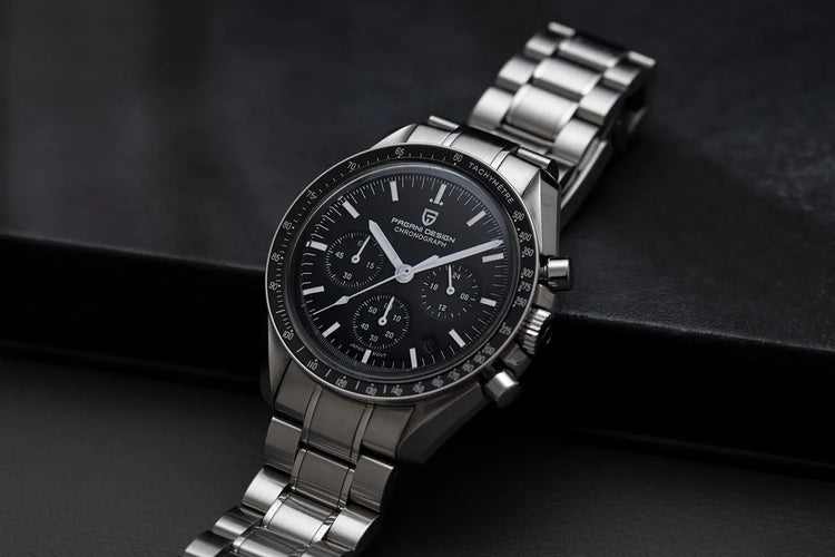 PAGANI DESIGN 2026 Nuovo Orologio da Uomo di Lusso, Orologio al Quarzo con Data Automatica, Cronografo, Vetro Zaffiro AR