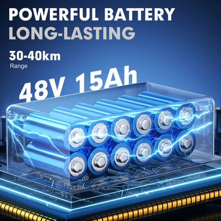 Monopattino Elettrico per Adulti, Motore 800W, Batteria 48V 15AH, Velocità Massima 45KM/H, Pneumatici Fuoristrada da 10 Pollici, Doppio Freno