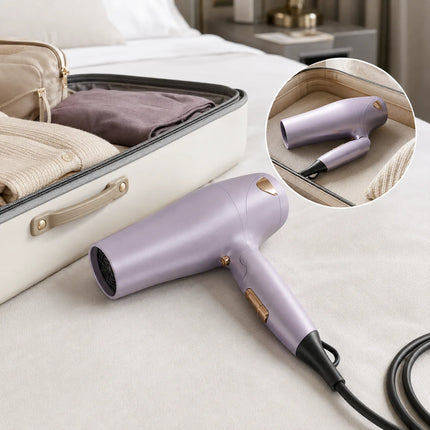 Professional Foldable Travel Hair Dryer 2000W, 3 Temperature and 2 Speed Levels, Hot and Cold Air, Compact Ergonomic Design, 220-240V Voltage for Home and Vacation, Model G-608