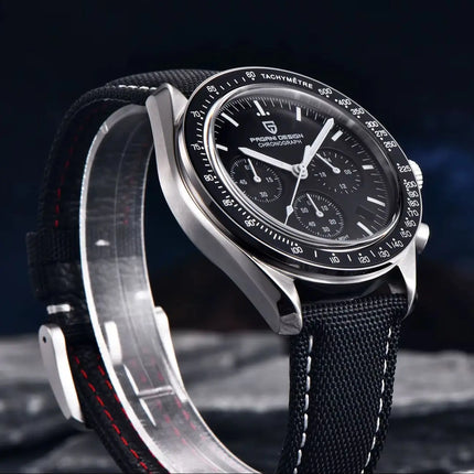 PAGANI DESIGN 2026 Nuovo Orologio da Uomo di Lusso al Quarzo con Funzione Luna, Vetro Zaffiro, Cronografo - Spedizione Locale nell'UE