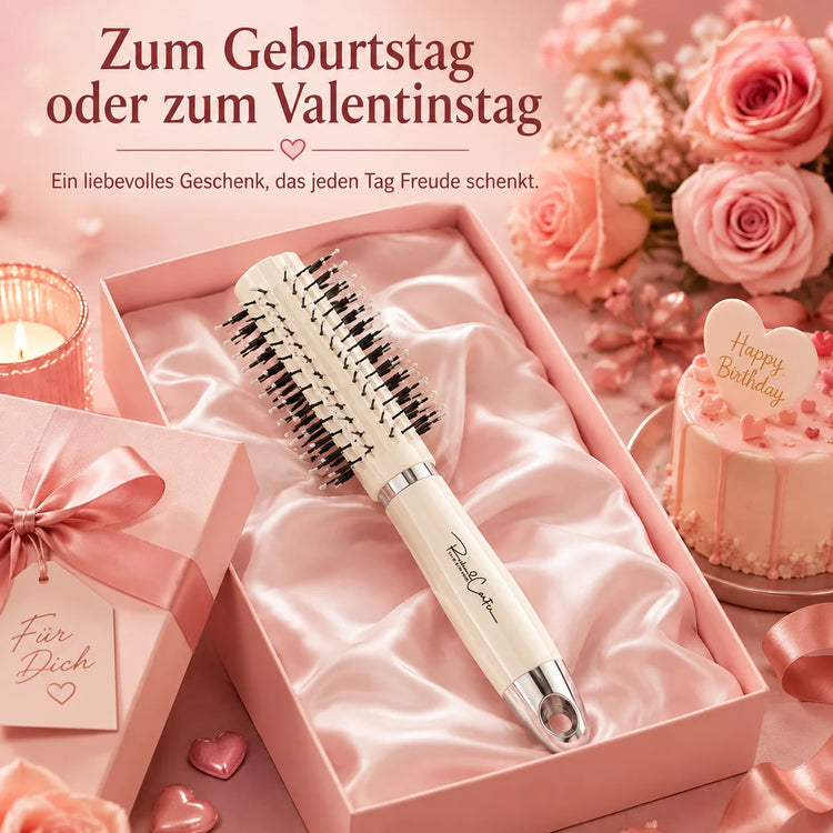 Hair Comb Curls brush Round brush for WOMEN'S (Massage brush with Rounded Pins, Styling brush for Curls, Waves & Smooth)