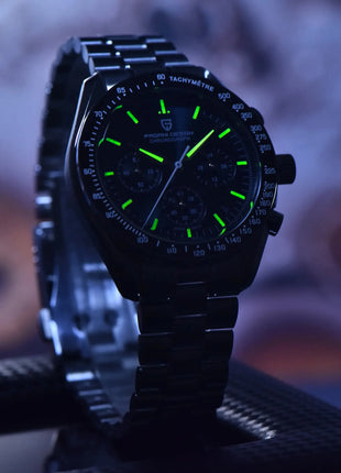 PAGANI DESIGN Nuovi orologi da uomo, orologio al quarzo di lusso, cronografo di precisione, vetro zaffiro AR, resistente all'acqua fino a 100M, orologio business 2026, spedizione locale UE