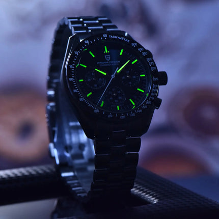 PAGANI DESIGN Moon ST6 Orologio Automatico di Lusso da Uomo, Orologio Business da Uomo, Orologio Meccanico, Luminoso, Vetro Zaffiro, Cinturino in Nylon, Consegna Locale UE 2026