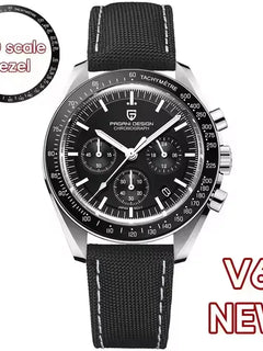 PAGANI DESIGN Nuovo Orologio da Uomo di Lusso al Quarzo con Vetro Zaffiro AR, Cronografo Sportivo Impermeabile 500 ATM, Movimento Giapponese, Luminoso, in Acciaio 316L