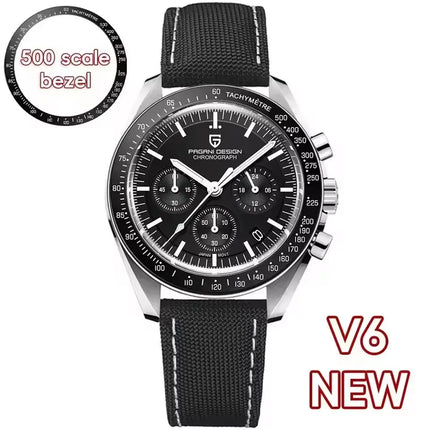 PAGANI DESIGN Nuovo Orologio da Uomo di Lusso al Quarzo con Vetro Zaffiro AR, Cronografo Sportivo Impermeabile 500 ATM, Movimento Giapponese, Luminoso, in Acciaio 316L