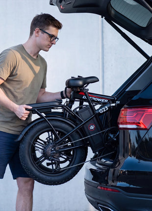 DEEPOWER G23 Bici Elettrica Pieghevole per Adulti, Motore ad Alta Coppia 90N·m, Batteria LG 48V 35Ah, Freni a Disco Meccanici, Pneumatici Fat 20×4.0, E-Bike Fuoristrada a Lunga Autonomia