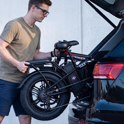 DEEPOWER G23 Bici Elettrica Pieghevole per Adulti, Motore ad Alta Coppia 90N·m, Batteria LG 48V 35Ah, Freni a Disco Meccanici, Pneumatici Fat 20×4.0, E-Bike Fuoristrada a Lunga Autonomia
