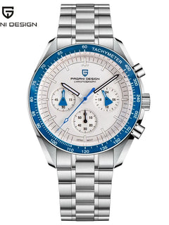 Orologi da uomo PAGANI DESIGN Moon, orologi da polso al quarzo di lusso di alta gamma, cronografo sportivo, orologio da uomo con specchio in vetro zaffiro AR, impermeabile, leggero, vetro in ceramica, regalo alla moda per uom