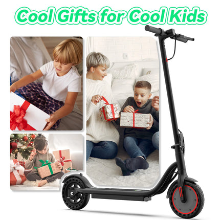 EU Stock Foldable Portable 350W Electric Scooter 19MPH Max Speed 12 Miles Long Range 36V5.2AH Battery Three Speed Adjustment App Control Max Load 120Kg 8.5 Inch Solid Rubber Tire IPX4 Waterproof For Daily City Commuting