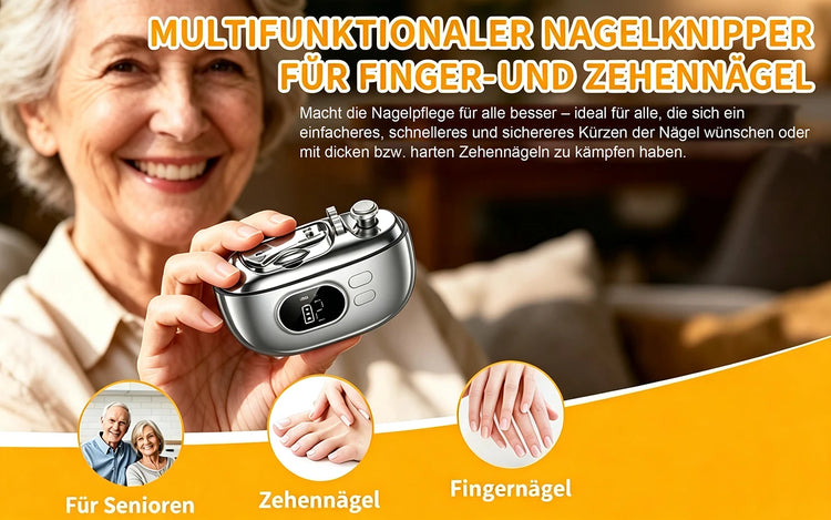 4-in-1 Electric Nail Clippers Suitable for Fingernails and Toenails