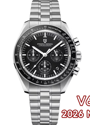 PAGANI DESIGN Nuovi orologi da uomo, orologio al quarzo di lusso, cronografo di precisione, vetro zaffiro AR, resistente all'acqua fino a 100M, orologio business 2026, spedizione locale UE
