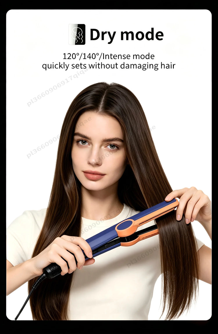 SenCiciMen 2 in 1 Air Straightener & Hair Dryer Negative Ion Flat Iron For Lock in Moisture & Shine Hot Styling Tools Salon-Quality Results For Women Gift
