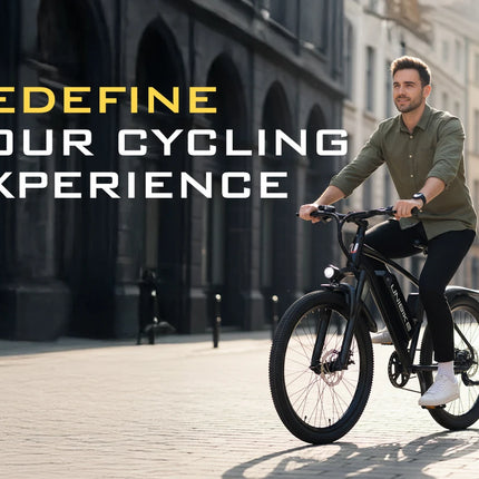Bicicletta elettrica Aairsk Q7 con motore da 250W, batteria rimovibile da 36V 10Ah, velocità massima di 25 km/h, doppia sospensione e autonomia da 45 a 75 km per carica. Bicicletta elettrica per adulti.