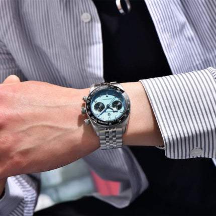 PAGANI DESIGN 2026 Nuovo Orologio Cronografo BB da Uomo, Orologio al Quarzo di Lusso con Vetro Zaffiro AR, Impermeabile 100M, Luminoso, Cinturino in Acciaio Inossidabile 316L, Spedizione Rapida da Magazzino Locale