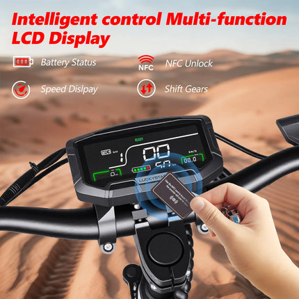 Monopattino Elettrico SUNNIGOO X7/X7PRO 3600W Doppio Motore Potente Velocità Massima 60-65km/h Pneumatici Fuoristrada da 11 Pollici Pieghevole Potente E-Scooter Autonomia 60KM Impermeabile IP54 Blocco NFC Freni Doppi Monopat
