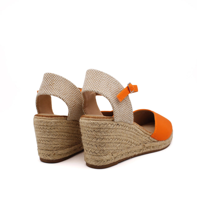 Soraia Shoes, Women's Spardain Sandals with Textile and Jute, Wedge and Platform, 2024 Fashion. Perfect for good weather, comfortable and beautiful, with buckle closure and reinforced tip. Multi Color PlatiNum