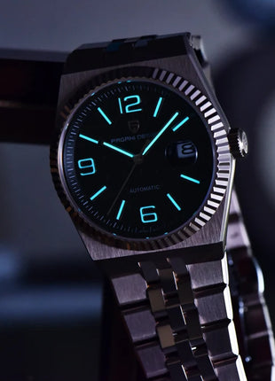Nuovo Orologio da Uomo PAGANI DESIGN 2026 - Orologio Automatico di Lusso, Orologio da Polso Meccanico da Uomo, Movimento Miyota 8215, Vetro Zaffiro AR, Resistente all'Acqua, Luminoso, con Datario, Ideale per Affari, Regalo