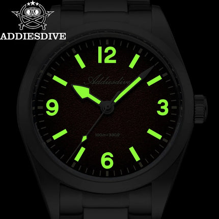 ADDIESDIVE AD2544 Women's Quartz Watch Japan 2035 Movement 100m Waterproof Sapphire Glass 316L Stainless Steel Ladies Watch 36mm