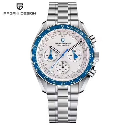 PAGANI DESIGN 2026 Nuovo Orologio da Uomo di Lusso con Vetro Zaffiro AR, Cronografo Sportivo con Quadrante Tachimetro 500, in Acciaio 316L, Luminoso