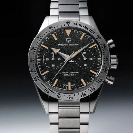 PAGANI DESIGN 2026 Orologio da Uomo Pilota al Quarzo, Nuovo Orologio da Polso Cronografo Sportivo Retrò in Acciaio Inossidabile per Uomo, Confezione Regalo, Spedizione Locale