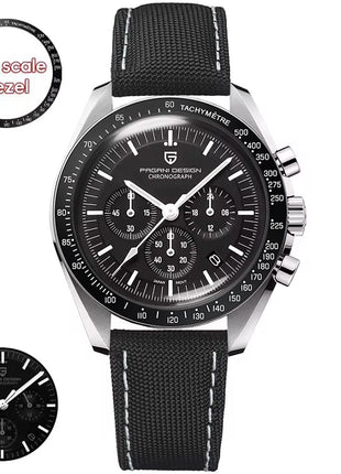 Nuovo orologio da uomo PAGANI DESIGN Saturn, orologio al quarzo di lusso da uomo, cronografo sportivo, vetro zaffiro AR, vetro ceramico luminoso, impermeabile, acciaio inossidabile, regalo ideale